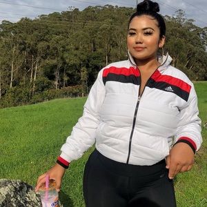 Adidas Puffy Reversible Zip Up Jacket